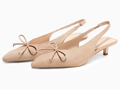 Foto 5 | Foto 5 | Zapatos Coutgo Para Mujer Destalonados Gatito Tacones Bajos Talla 6 Color Nude - Venta Internacional.