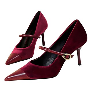 Foto 3 | Foto 3 | Zapatos De Tacón Baobeijiadao Para Mujer Punta Puntiaguda Tacón De Aguja 7 Cm - Venta Internacional.