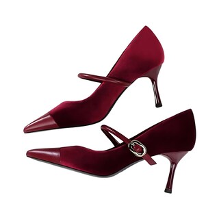 Foto 4 | Foto 4 | Zapatos De Tacón Baobeijiadao Para Mujer Punta Puntiaguda Tacón De Aguja 7 Cm - Venta Internacional.