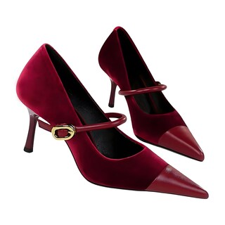 Foto 5 | Foto 5 | Zapatos De Tacón Baobeijiadao Para Mujer Punta Puntiaguda Tacón De Aguja 7 Cm - Venta Internacional.