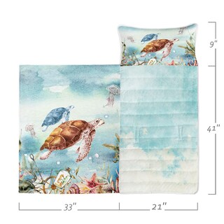 Foto 2 | Foto 2 | Saco De Dormir Nap Mat Datura Home Turtle Con Almohada Extraíble - Venta Internacional.