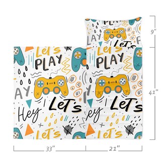 Foto 2 | Foto 2 | Saco De Dormir Nap Mat Datura Home Gamepad Con Almohada De 3 A 7 Años - Venta Internacional.