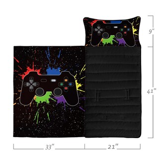 Foto 2 | Foto 2 | Saco De Dormir Nap Mat Datura Home Gamepad Con Almohada De 3 A 7 Años - Venta Internacional.
