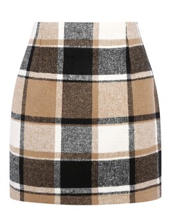 Foto 1 | Foto 1 | Vestido Idealsanxun Para Invierno Lana Tweed Tartán Franela Marrón Xl - Venta Internacional.