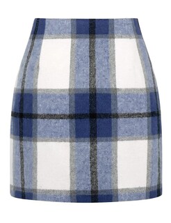 Foto 1 | Foto 1 | Falda Idealsanxun Bodycon De Cintura Alta De Lana A Cuadros Para Mujer - Venta Internacional.