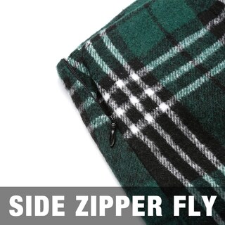 Foto 4 | Foto 4 | Minifalda Idealsanxun De Lana A Cuadros Para Otoño E Invierno Color Verde Xxl Para Mujer - Venta Internacional.