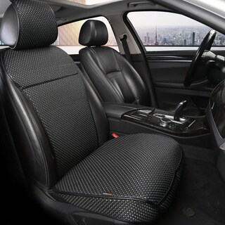 Foto 1 | Foto 1 | Funda Para Asiento De Coche Automática Nueva Lujosa Transpirable Universal Negra - Venta Internacional.