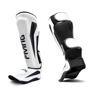 Foto 1 | Foto 1 | Espinilleras Fiving Para Artes Marciales Mixtas Acolchadas Y Ajustables Blancas - Venta Internacional.
