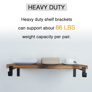 Foto 5 | Foto 5 | Soporte De Estante Con Soporte Para Barras Paquete De 2 Unidades Ovov 25 Cm Negro - Venta Internacional.