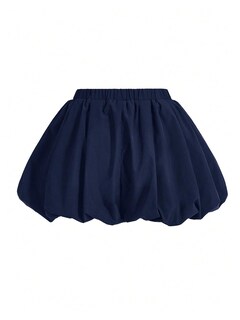 Foto 2 | Foto 2 | Pantalones Cortos Bubble Beaudrm Para Mujer Elásticos De Cintura Alta Color Azul - Venta Internacional.