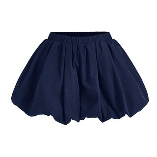 Foto 5 | Foto 5 | Pantalones Cortos Bubble Beaudrm Para Mujer Elásticos De Cintura Alta Color Azul - Venta Internacional.