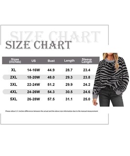 Foto 6 | Foto 6 | Jersey Carcos Talla Grande Gris Con Estampado De Cebra Para Mujer De Invierno - Venta Internacional.