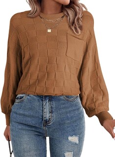 Foto 2 | Foto 2 | Suéter Shewin 2025 Casual Con Cuello Redondo De Manga Larga Para Mujer - Venta Internacional.