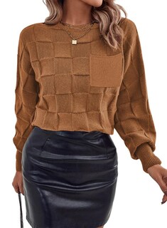 Foto 3 | Foto 3 | Suéter Shewin 2025 Casual Con Cuello Redondo De Manga Larga Para Mujer - Venta Internacional.
