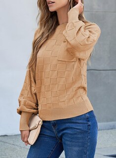 Foto 4 | Foto 4 | Jersey Shewin Fashion 2025 Para Mujer Con Cuello Redondo Y Manga Linterna - Venta Internacional.