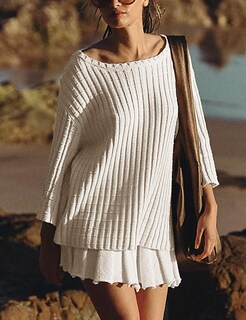 Foto 2 | Foto 2 | Conjunto De Falda Tiko Miko Suéter De 2 Piezas Para Mujer Atuendo Casual - Venta Internacional.