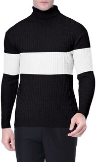 Foto 4 | Foto 4 | Jersey Qzh.duao Para Hombre Cuello Alto Color Block Corte Ajustado - Venta Internacional.