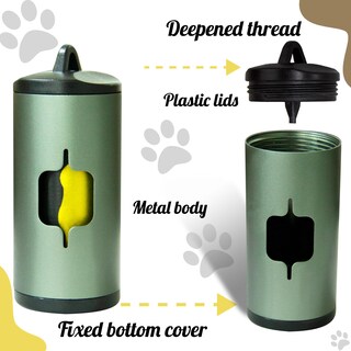 Foto 2 | Foto 2 | Soporte Para Bolsas Para Excrementos De Perro Shaouman De Aluminio Con 135 Bolsas - Venta Internacional.