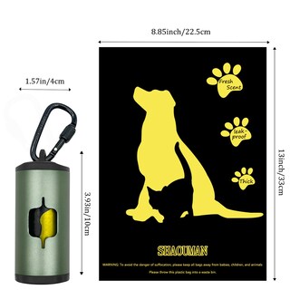 Foto 3 | Foto 3 | Soporte Para Bolsas Para Excrementos De Perro Shaouman De Aluminio Con 135 Bolsas - Venta Internacional.