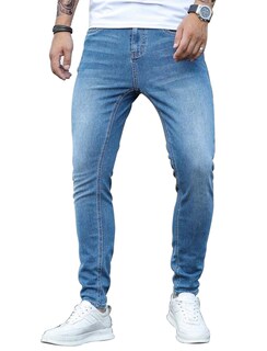 Foto 1 | Foto 1 | Vaqueros Hungson Skinny Para Hombre Elásticos Ajustados Rasgados - Venta Internacional.