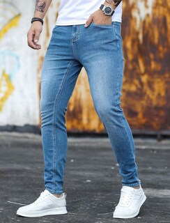 Foto 2 | Foto 2 | Vaqueros Hungson Skinny Para Hombre Elásticos Ajustados Rasgados - Venta Internacional.
