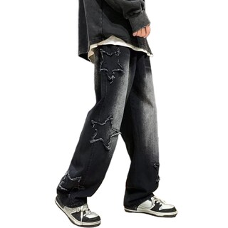 Foto 1 | Foto 1 | Pantalones Holgados Y2k De Jeans Fantasygears Para Hombre Piernas Anchas Holgados - Venta Internacional.