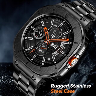 Foto 2 | Foto 2 | Correa De Reloj Y Funda Baiteyou De Acero Inoxidable Para Samsung De 47 Mm - Venta Internacional.