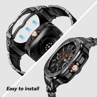 Foto 7 | Foto 7 | Correa De Reloj Y Funda Baiteyou De Acero Inoxidable Para Samsung De 47 Mm - Venta Internacional.