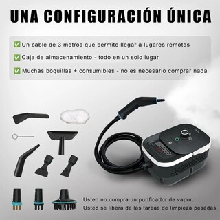 Foto 4 | Foto 4 | ''limpiador De Vaporizado Altas Temperatura 1500w Negor Con Blanco ''