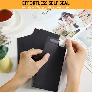 Foto 3 | Foto 3 | Paquete De 200 Sobres Keketer 9 X 17 Cm 120 G/m² Papel Negro - Venta Internacional.