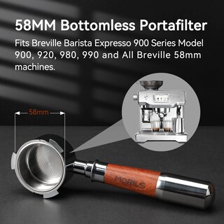 Foto 2 | Foto 2 | Portafiltro Morils Bottomless De 58 Mm Para Máquinas Breville De 58 Mm - Venta Internacional.