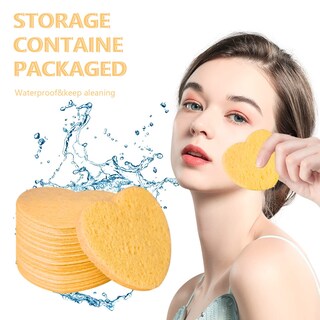 Foto 4 | Foto 4 | Esponjas Faciales Spunspon De Celulosa Con Forma De Corazón 100 Unidades - Venta Internacional.