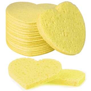 Foto 7 | Foto 7 | Esponjas Faciales Spunspon De Celulosa Con Forma De Corazón 100 Unidades - Venta Internacional.