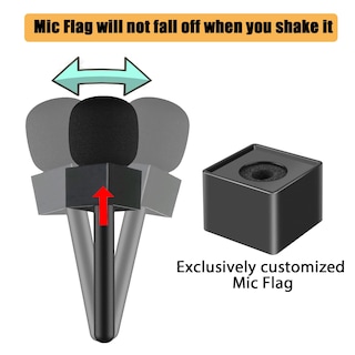 Foto 4 | Foto 4 | Bandera De Micrófono Con Soporte Para Dji Mic 1/2/mini/rode Wireless Go Ii - Venta Internacional.