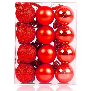 Foto 2 | Foto 2 | Adornos Navideños Con Esferas Navideñas Rojas De 5 Cm De Diámetro - Venta Internacional.
