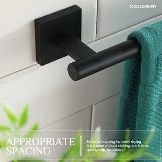 Foto 4 | Foto 4 | Toallero Kokosiri B4005bk-l24 Negro Mate 61 Cm Acero Inoxidable - Venta Internacional.