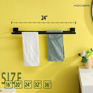 Foto 3 | Foto 3 | Toallero Kokosiri B5005bk-l24 Para Baño 60 Cm Negro - Venta Internacional.