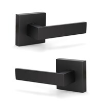 Palanca De Puerta Falsa Knobwell  Muy Resistente  Negra Mate  0 42 Kg  Paquete De 2 - Venta Internacional.