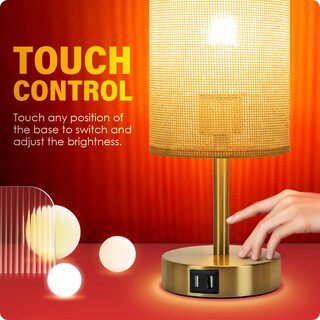 Foto 4 | Foto 4 | Lámpara De Noche Yarra-decor Con Control Táctil De 3 Vías Regulable En Madera - Venta Internacional.