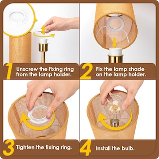 Foto 7 | Foto 7 | Lámpara De Noche Yarra-decor Con Control Táctil De 3 Vías Regulable En Madera - Venta Internacional.