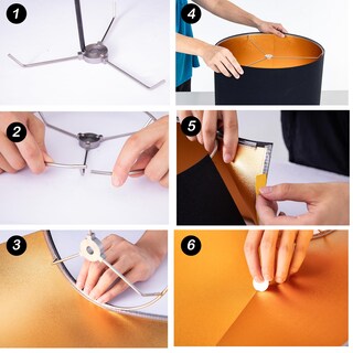 Foto 3 | Foto 3 | La Pantalla De Lámpara Wellmet Requiere Montaje De 33 X 33 X 25 Cm Para Mesa O Suelo - Venta Internacional.