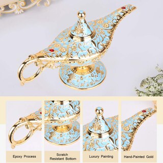 Foto 5 | Foto 5 | Joyero Vintage De Aleación De Zinc Con Lámpara Aladdin Magic Genie - Venta Internacional.