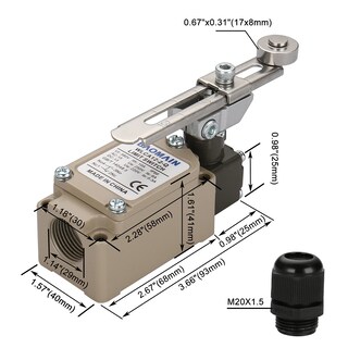 Foto 3 | Foto 3 | Interruptor De Límite Palanca Giratoria Ajustable Baomain Momentánea - Venta Internacional.