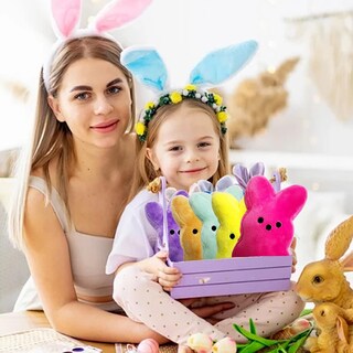 Foto 5 | Foto 5 | Juguetes De Peluche Con Forma De Conejito De Peluche Perukoyo Para Pascua 16 Unidades Para Niños - Venta Internacional.