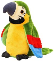 Peluche Greus Con Bonito Loro Parlante Que Repite Regalo Para Niños 22 Cm - Venta Internacional.