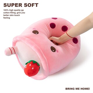 Foto 6 | Foto 6 | Almohada Rellena De Felpa Para Té Con Forma De Burbuja Ditucu Cute Boba Tea 35 Cm - Venta Internacional.