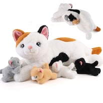 Gato Gnomántico De Peluche Con 4 Gatitos En Su Interior Para Niños De 3 A 8 Años - Venta Internacional.
