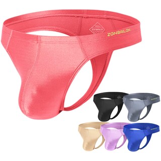 Foto 1 | Foto 1 | Tanga Para Hombre Zonbailon Sexy Bikini De Seda Espalda En T Rojo - Venta Internacional.