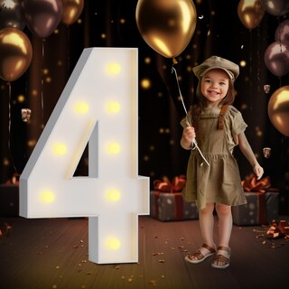 Foto 1 | Foto 1 | Mosaico Impreso Con Números Iluminados Para Marquesinas 91 Cm Para 40 Cumpleaños - Venta Internacional.