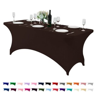 Foto 1 | Foto 1 | Funda De Mesa Hezuzo Spandex Para Mesa Ajustable De 6 Pies Color Marrón - Venta Internacional.